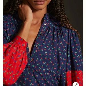 Anthropologie Antik Batik Lorella Poplin Blouse, NWT